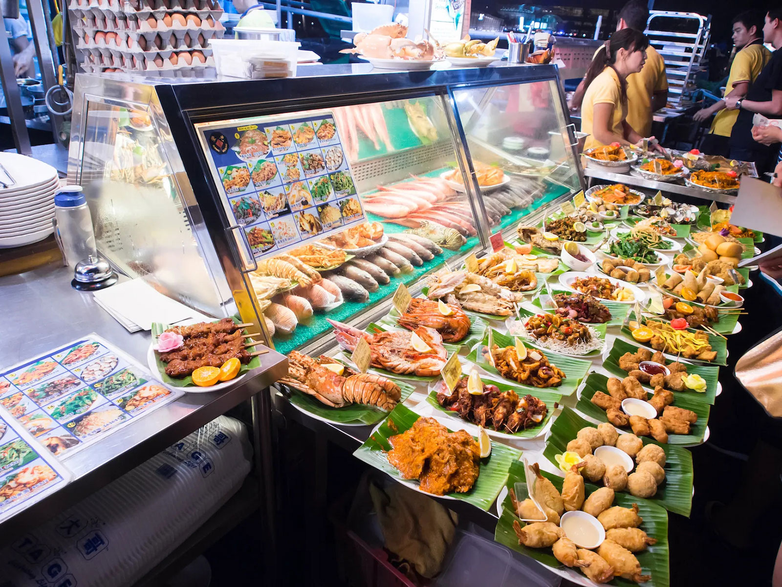 Chinese Food Stall Selling Chinese Food